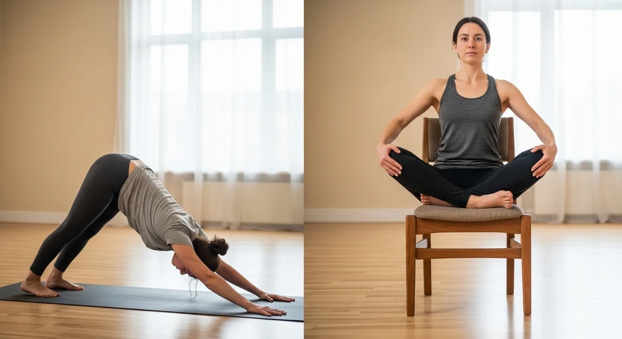 매트 요가 vs 의자 요가, 나에게 맞는 방법은?