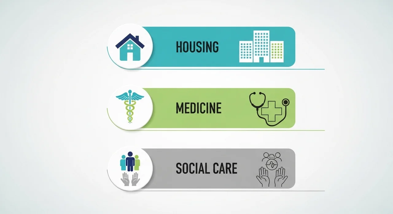 한눈에 보는 커뮤니티 케어 주요 서비스 구성