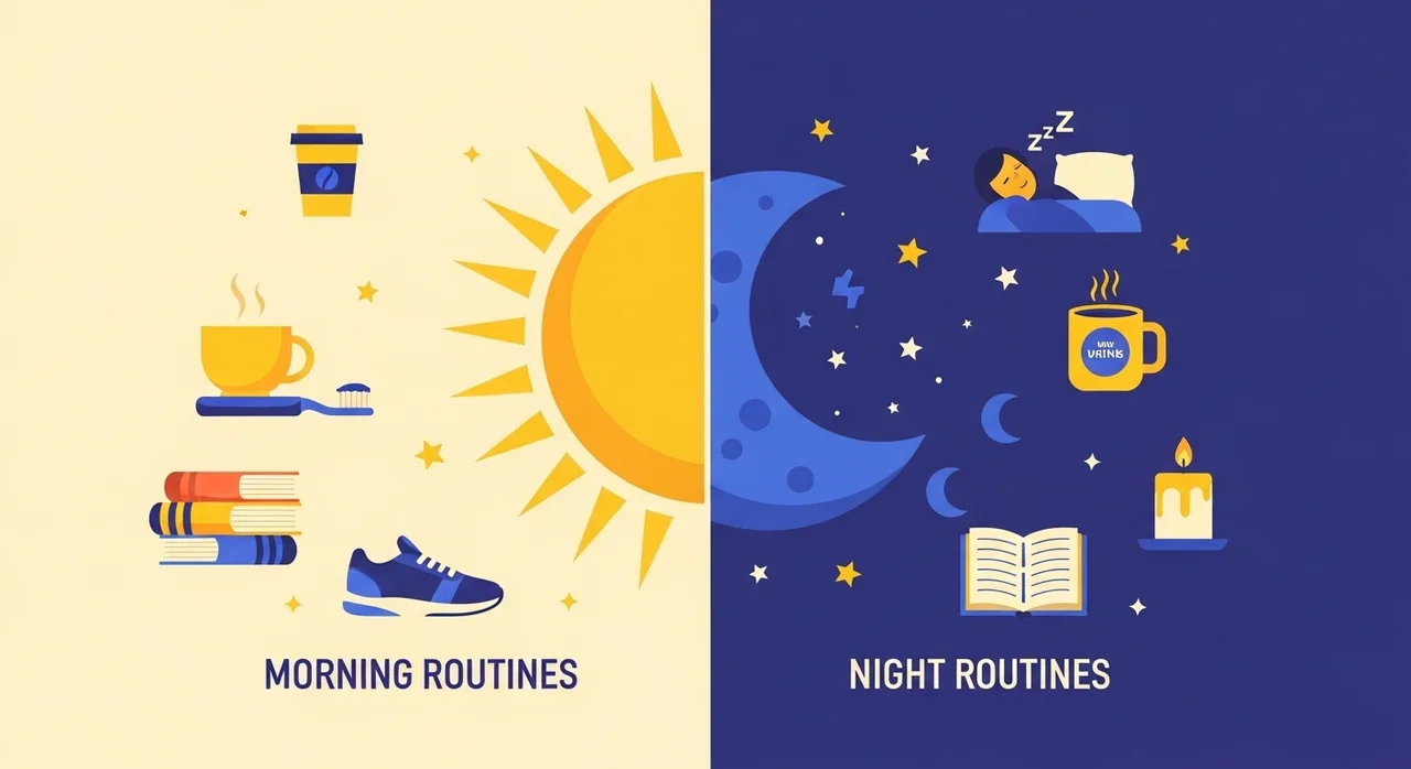 숙면을 위한 핵심 습관 한눈에 비교하기