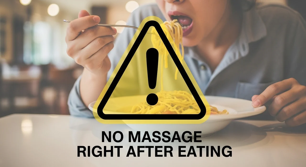 배맛사지 할 때 반드시 지켜야 할 주의사항