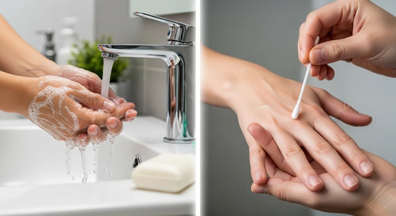 알코올 솜 사용 vs 물 세척, 무엇이 더 좋을까?