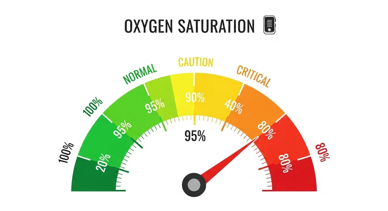 한눈에 보는 산소포화도 수치별 상태 및 대응법