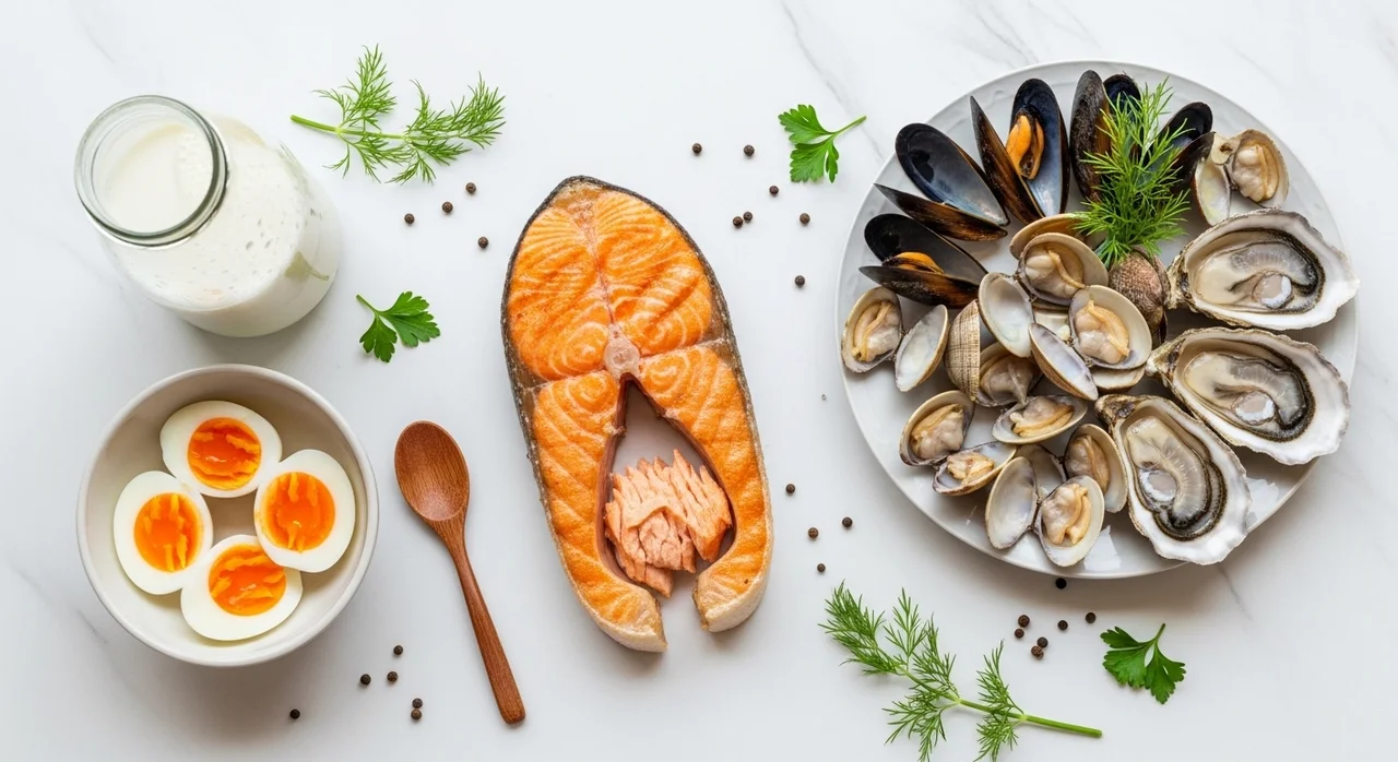 식품별 비타민 B12 함량과 흡수율 비교