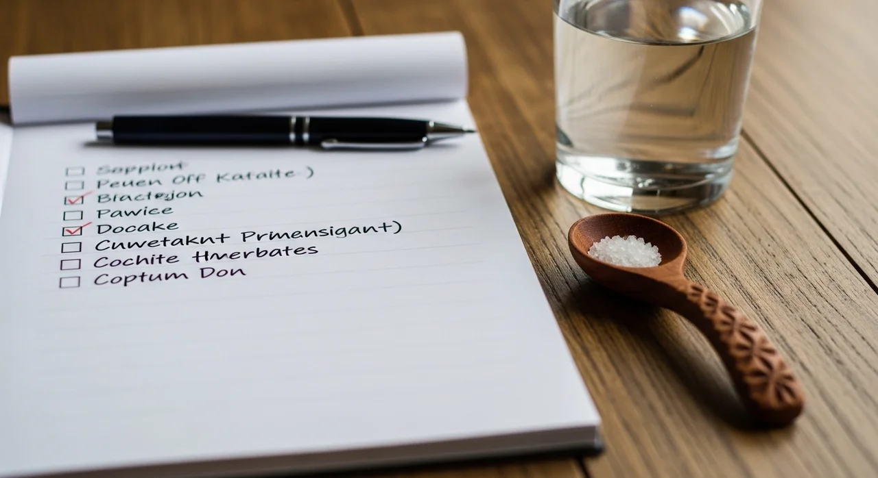 소금물장청소 전 체크리스트