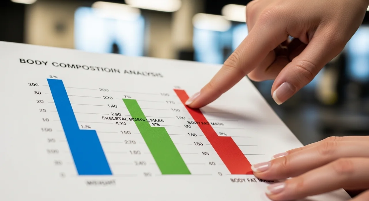 체성분 분석 결과, 숫자보다 그래프의 모양이 중요해요