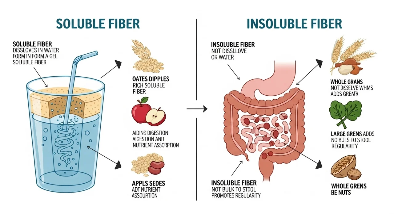 수용성 vs 불용성 식이섬유, 차이점을 아시나요?