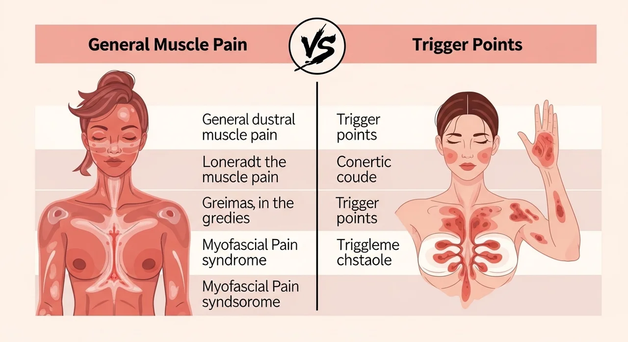 근막통증 증후군 혈자리 vs 일반 근육통의 차이