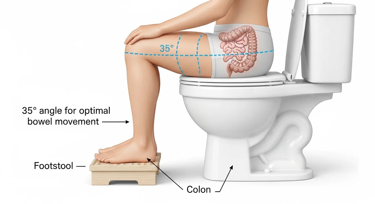 쾌변을 부르는 황금 각도 35도의 비밀
