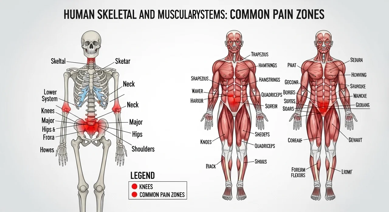 근육통 vs 관절통, 한눈에 비교하기
