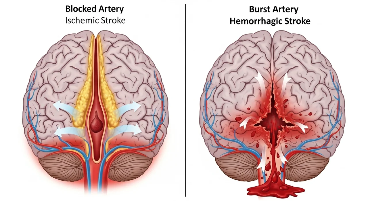 뇌경색과 뇌출혈의 차이 이해하기