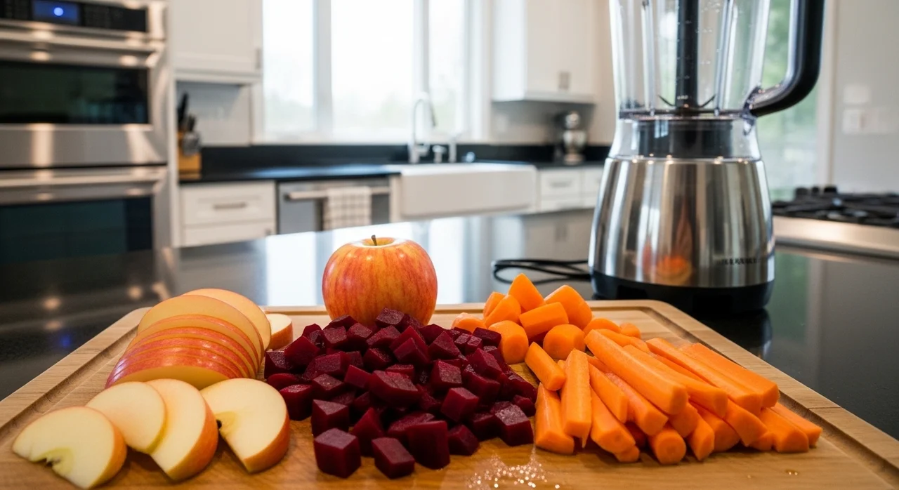 집에서 만드는 건강주스 황금 레시피 3단계