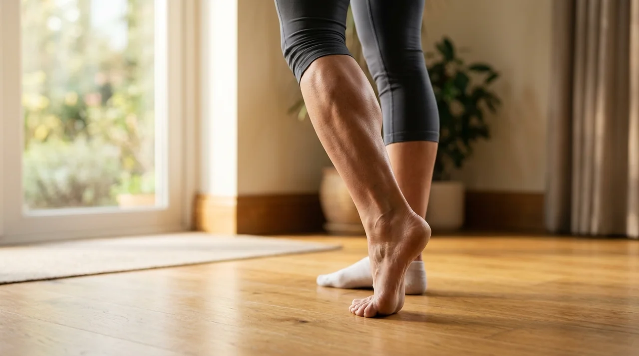 발뒤꿈치 들기 운동 효능 5가지와 정확한 방법 (무릎 통증 주의점)