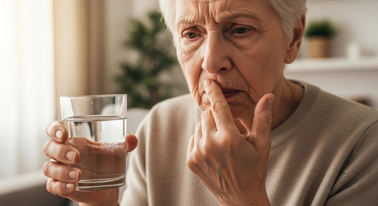 입안이 쩍쩍 갈라지는 노인 구강건조증, 왜 생길까요?