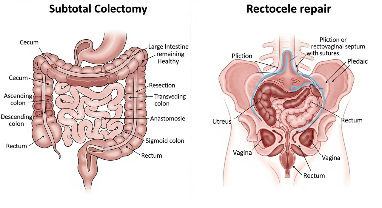 대표적인 변비수술 방법 비교