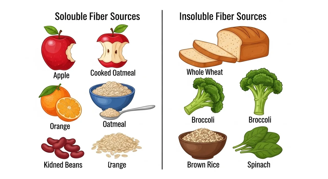 수용성 vs 불용성 식이섬유, 나에게 필요한 종류는?