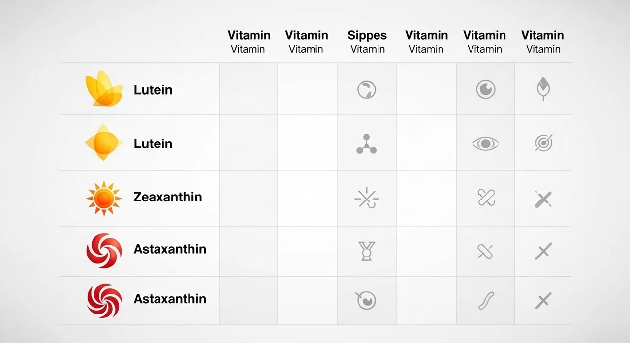 눈 영양제의 핵심 성분 3가지 완벽 비교