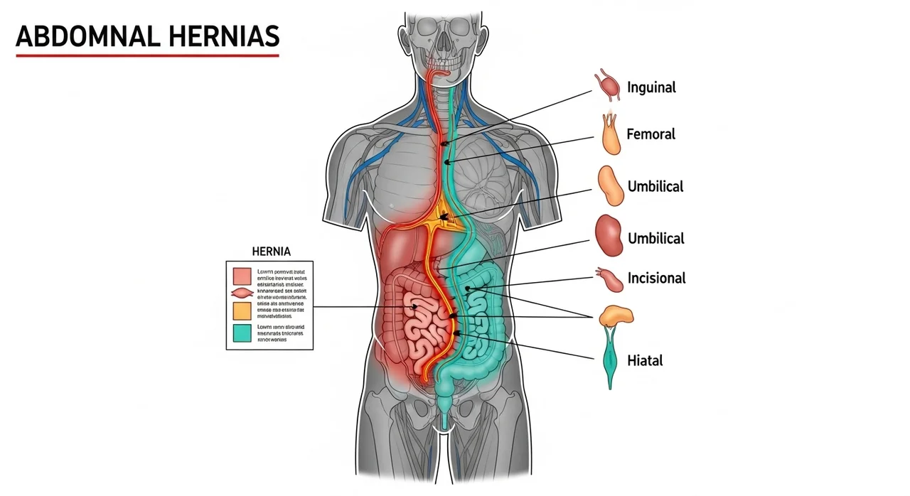 유형별 탈장원인과 특징 한눈에 보기
