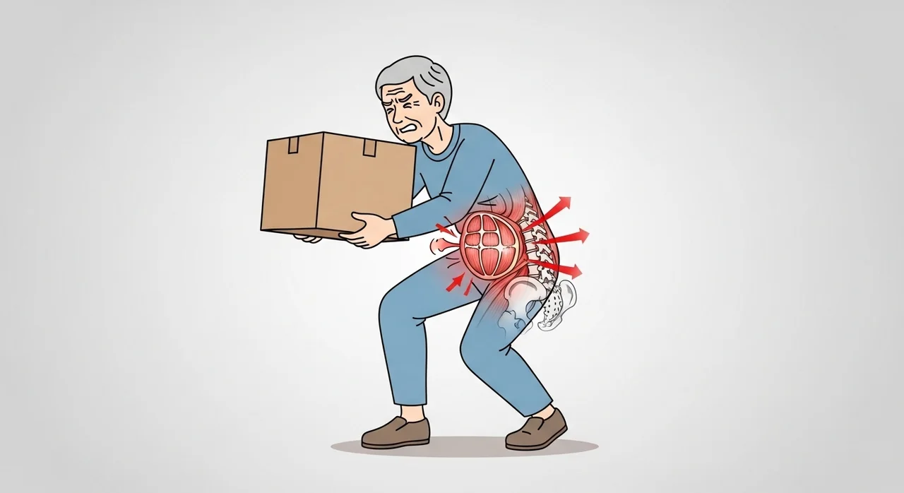 성인 탈장의 1순위 주범: 노화와 복벽 약화