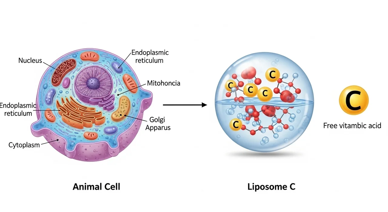 일반 비타민C vs 리포좀 비타민C 비교