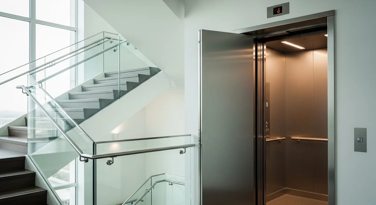 내려올 때는 무조건 엘리베이터를 타세요