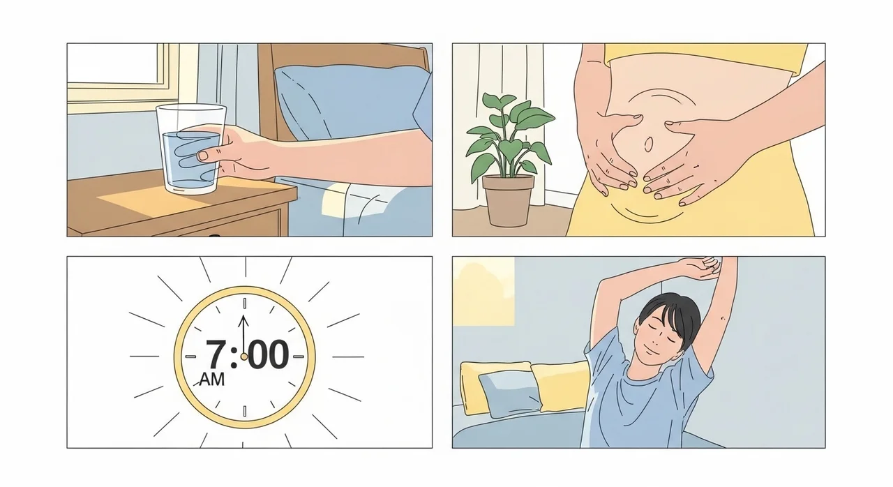 아침 10분의 기적, 장을 깨우는 모닝 루틴