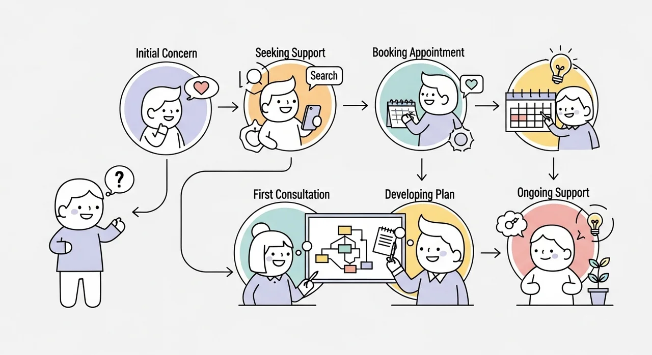 정신건강복지센터 이용 및 상담 절차