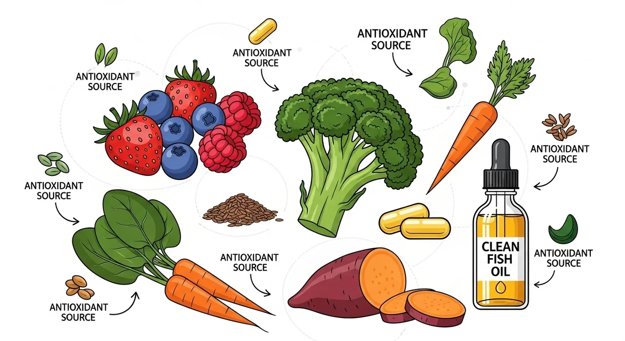 항산화제 주요 성분과 효능 한눈에 비교하기