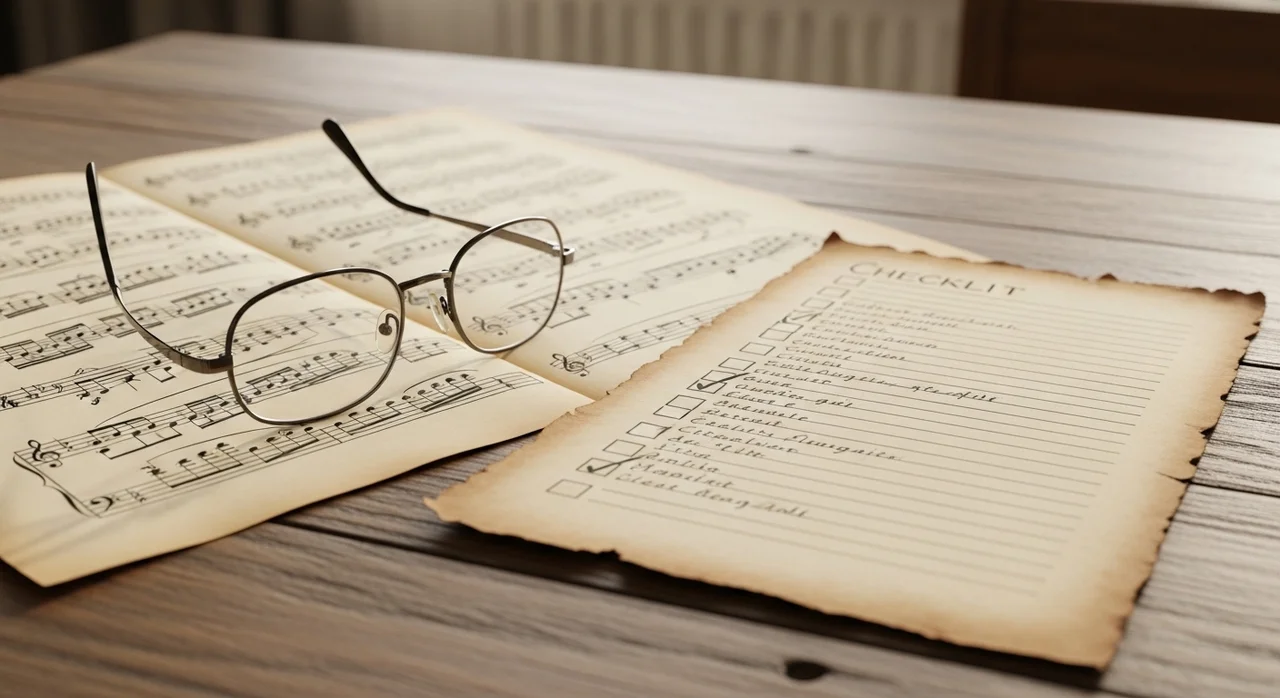 시니어 합창단 참여를 위한 준비물 체크리스트