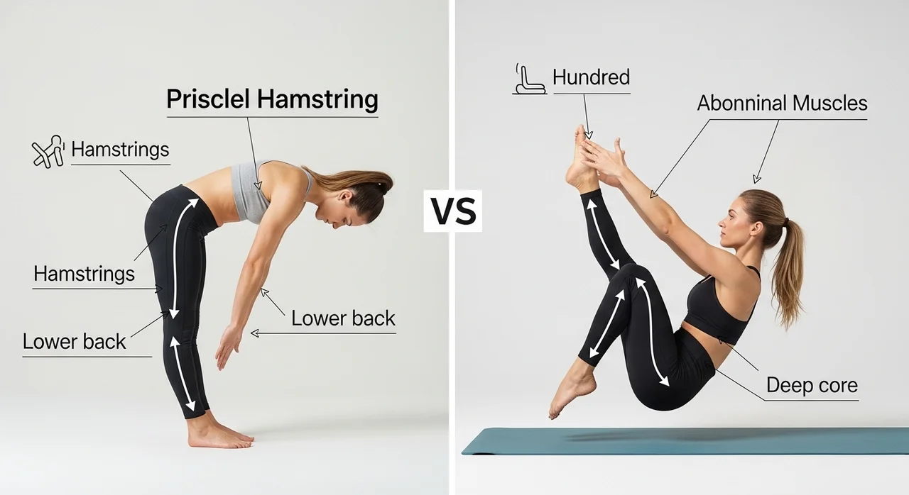 일반 스트레칭 vs 필라테스케밍 운동법 비교
