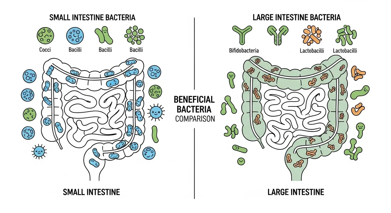 소장 유산균 vs 대장 비피더스균 차이점