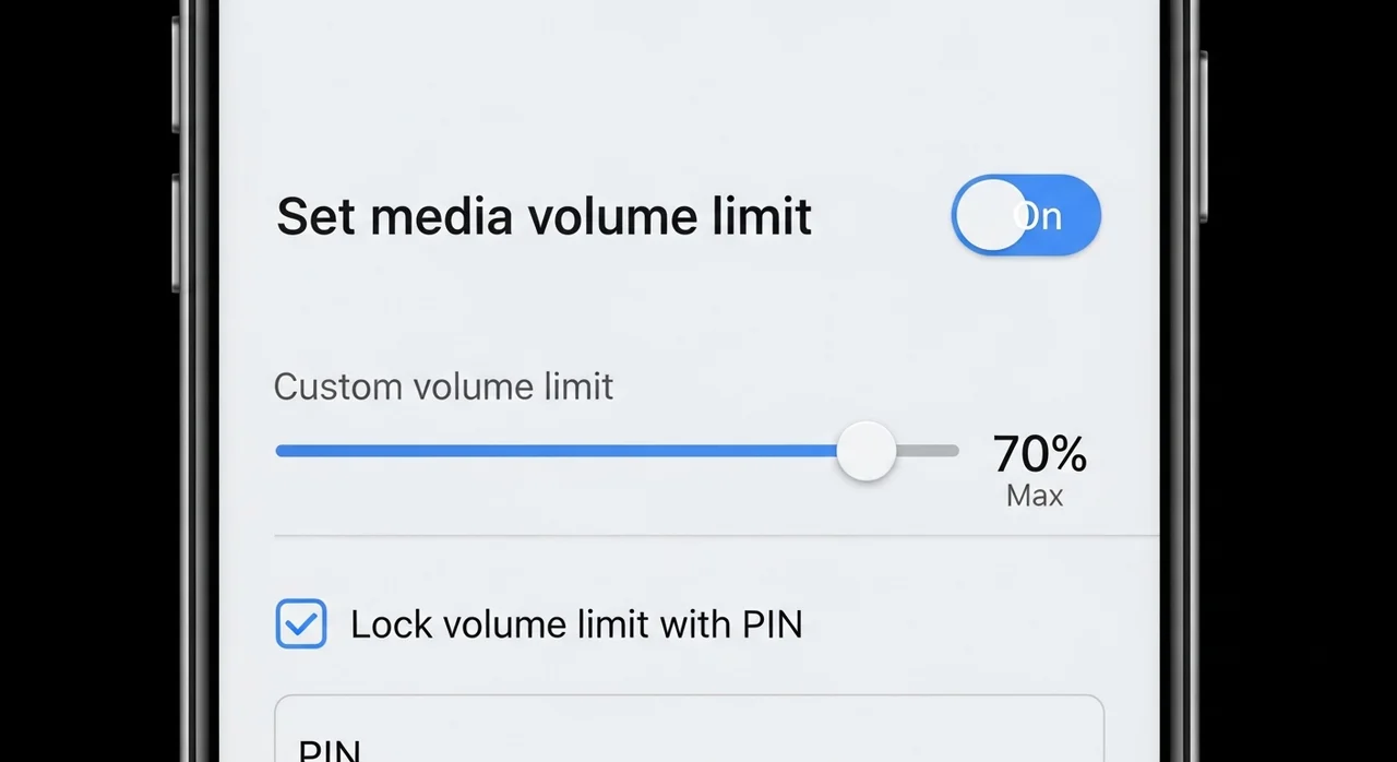 안드로이드(갤럭시) 음량 제한 설정 방법