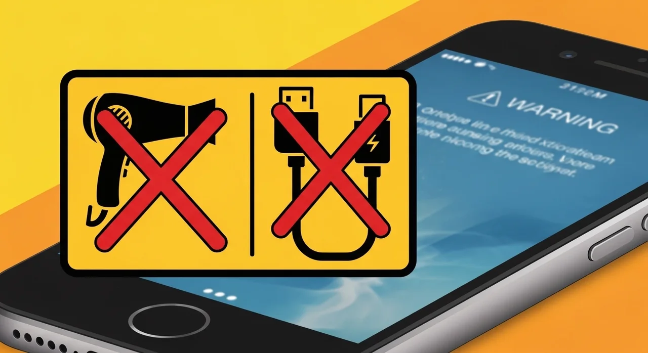 침수된 아이폰, 절대 하면 안 되는 주의사항