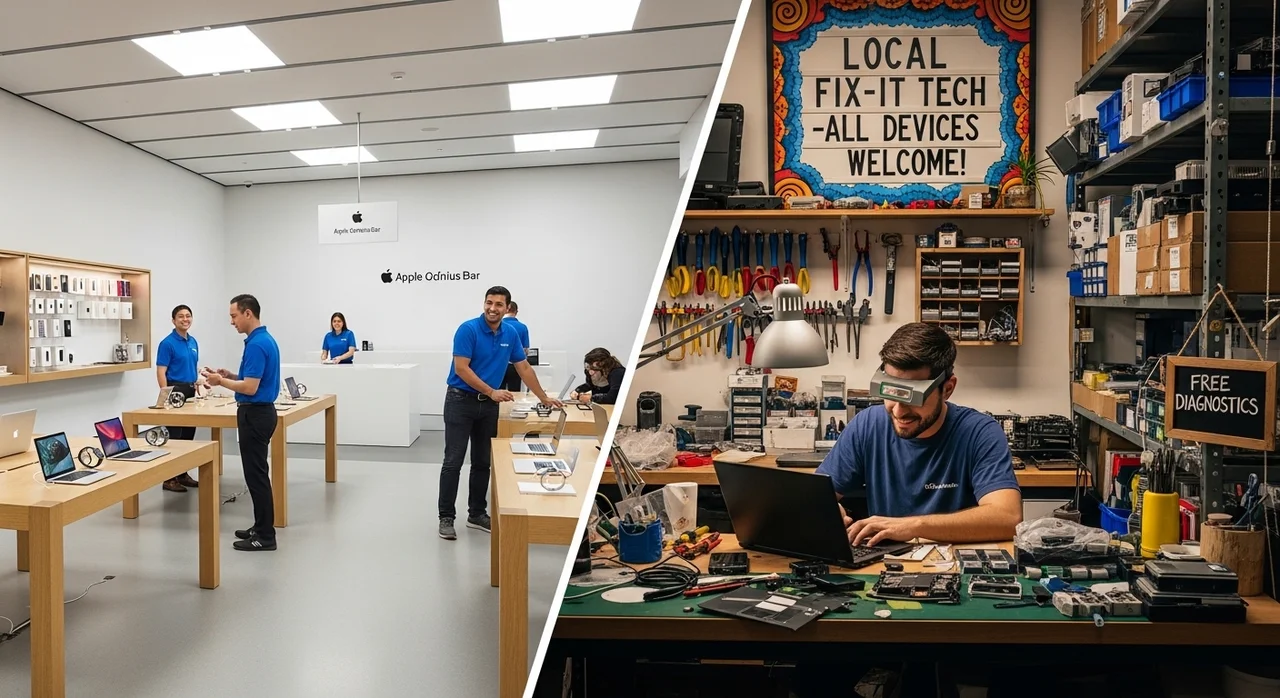 공식 vs 사설 수리점 선택 가이드