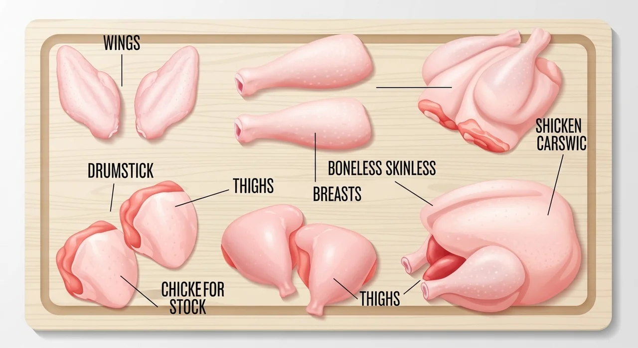 닭 부위별 최적의 온도와 시간 가이드