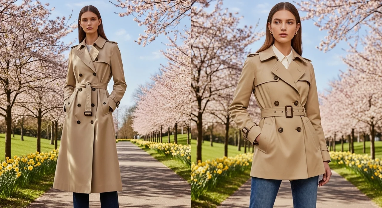 롱 트렌치 vs 숏 트렌치, 나에게 맞는 선택은?