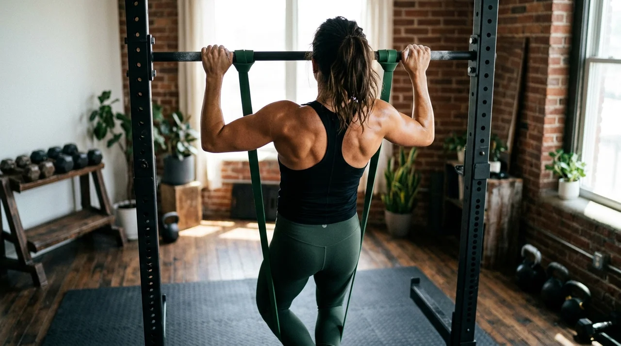 풀업 자세 교정 밴드 활용법: 턱걸이 0개 탈출하는 완벽 가이드