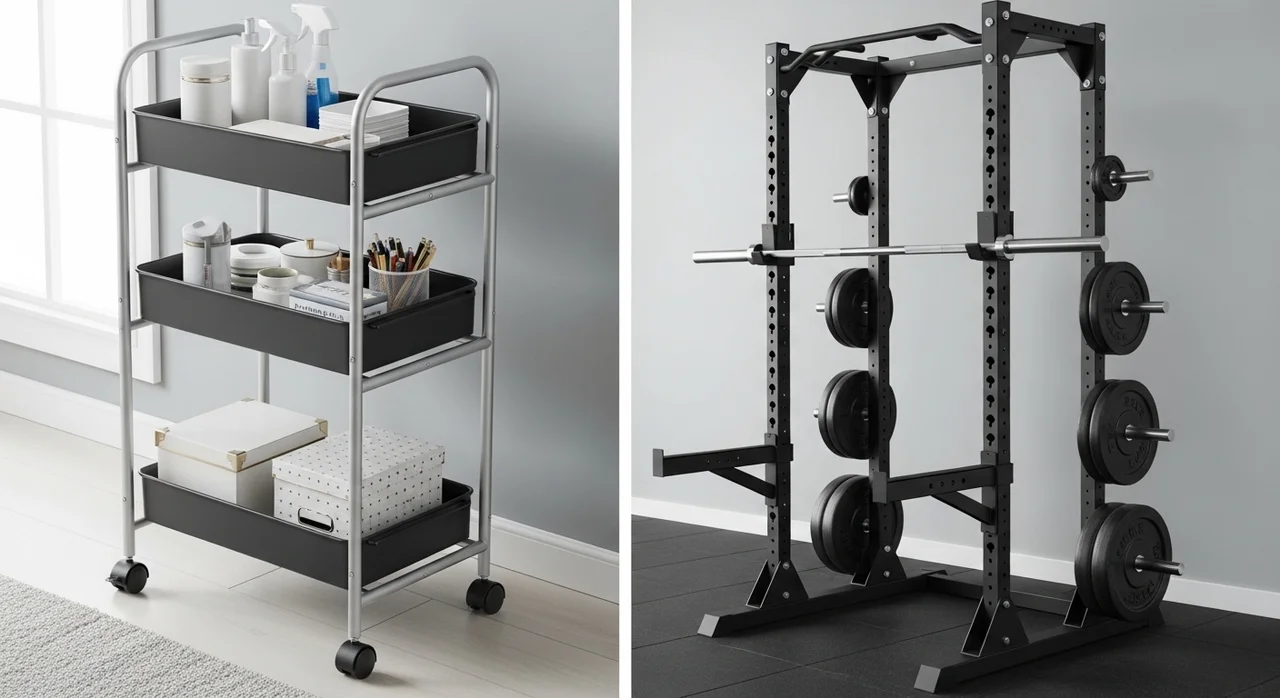이동식 트롤리 vs 고정형 선반, 당신의 선택은?