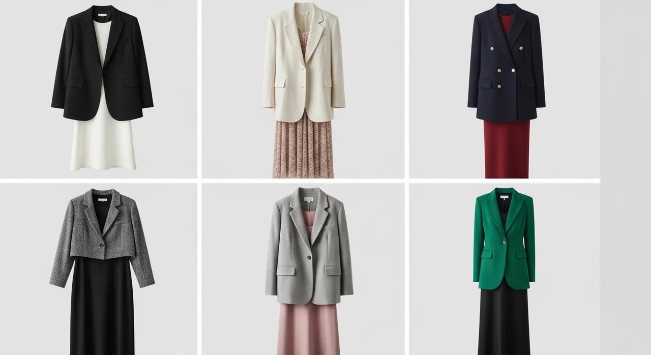 자켓 종류에 따른 원피스 찰떡 궁합