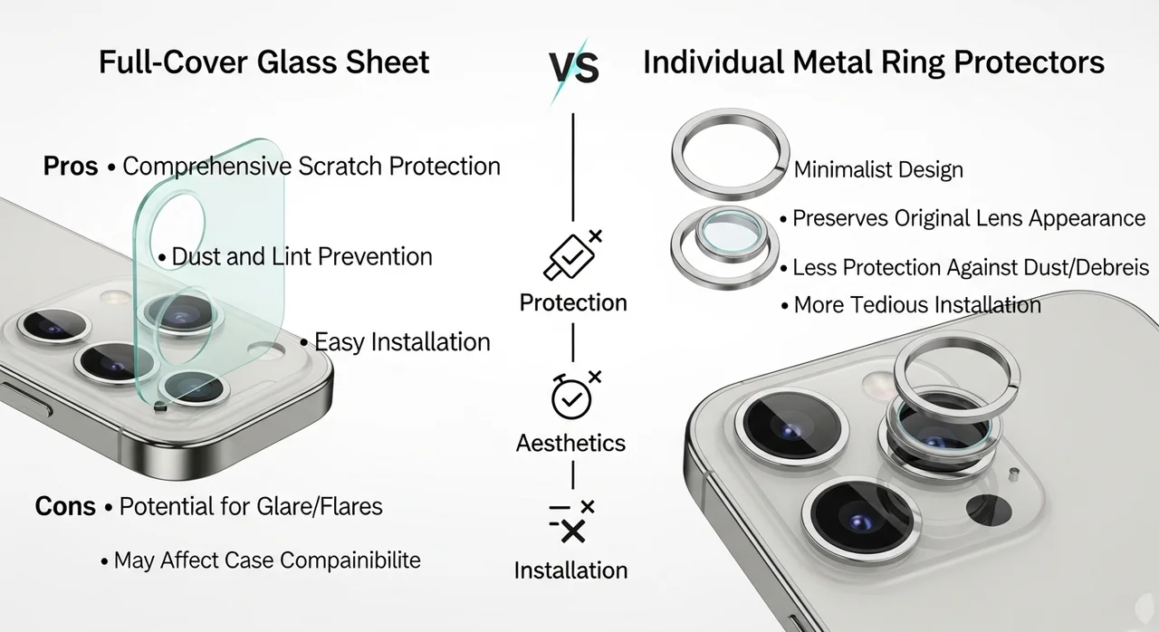 소재별 보호 필름 특징 비교