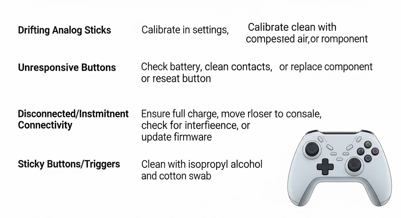 한눈에 보는 컨트롤러 증상별 관리 및 조치 방법