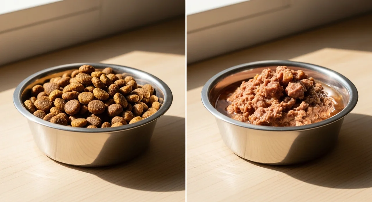 건식 사료 vs 습식 사료, 어떤 것이 더 좋을까요?