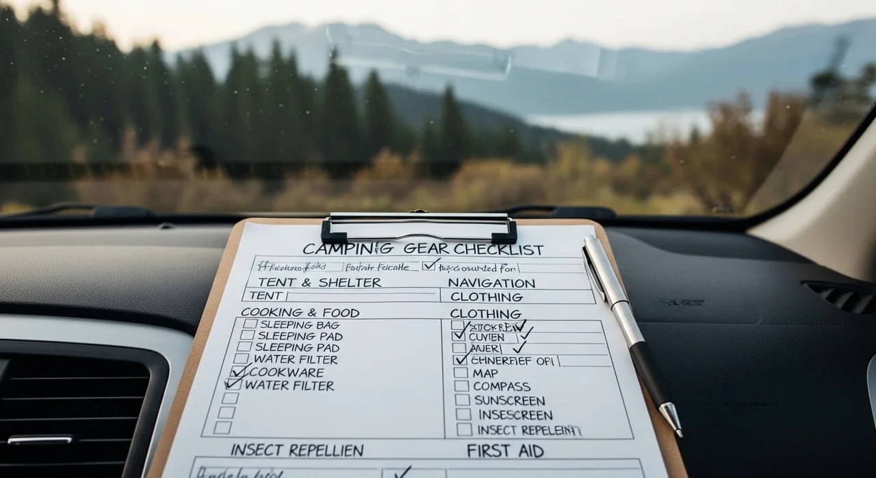 카테고리별 차박 필수 준비물 한눈에 보기