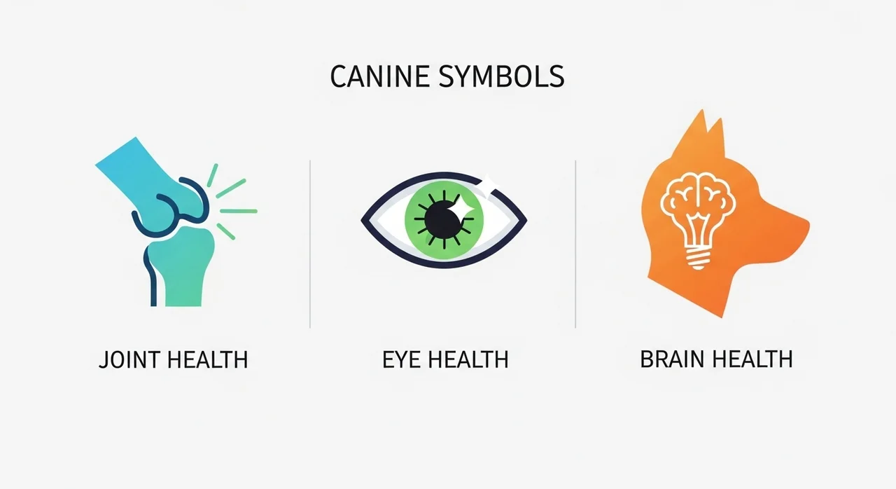 한눈에 보는 노령견 필수 영양제 성분 비교