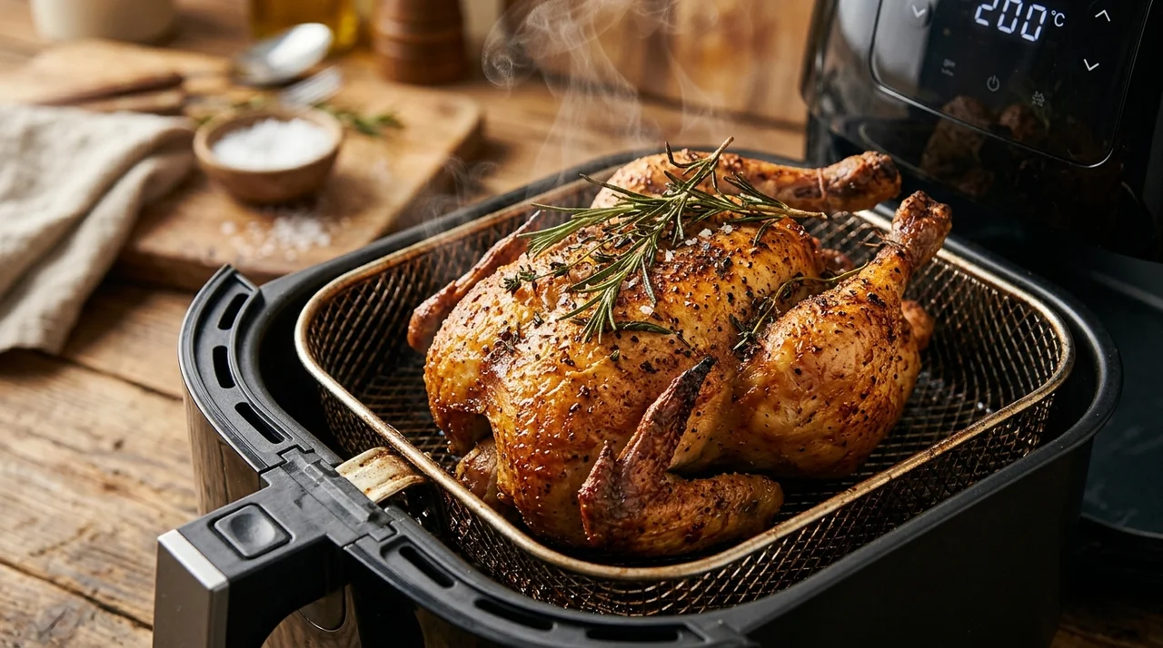 에어프라이어 닭구이 겉바속촉 비법! 실패 없는 온도 시간 가이드