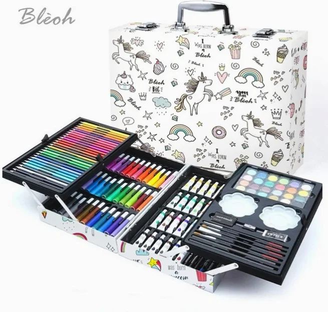 프리미엄 미술 도구 세트 4단 케이스 145p