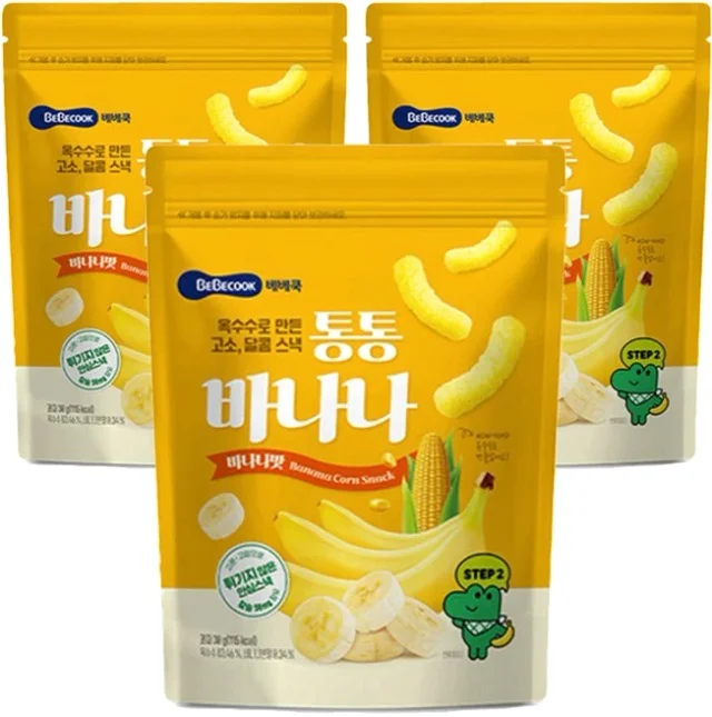 베베쿡 유아용 통통바나나 과자