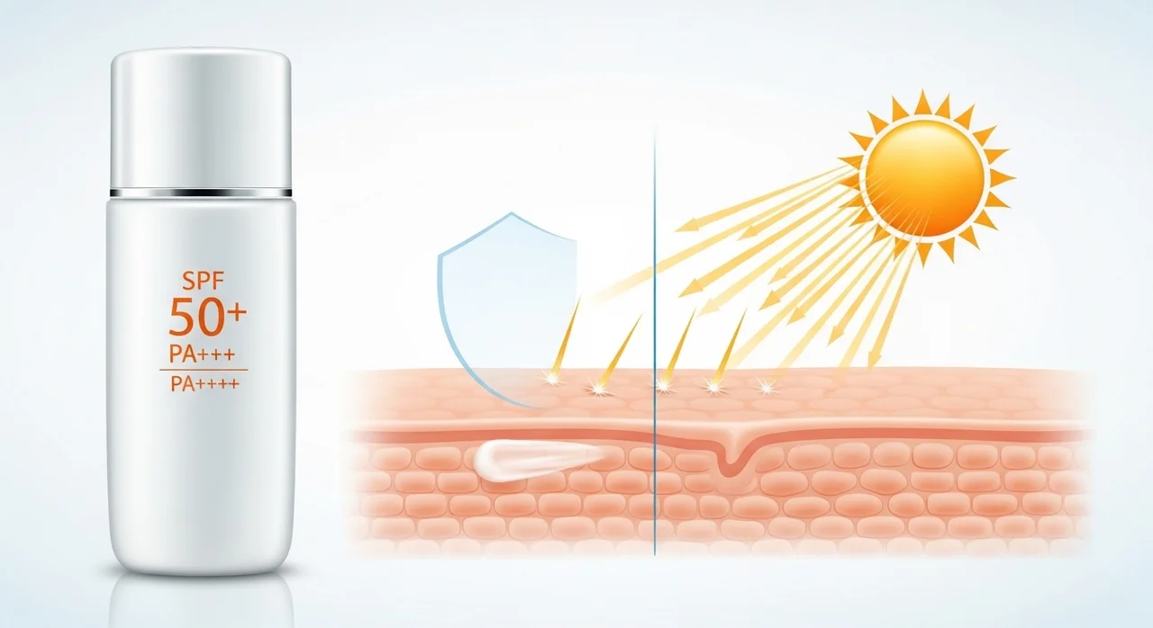 정확한 선크림 정량과 자외선 차단 지수의 비밀