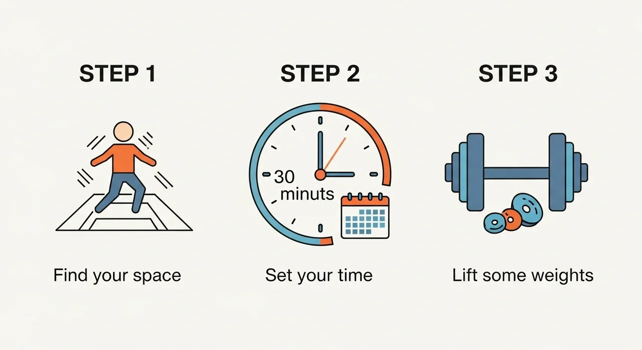 홈트레이닝 시작을 위한 3단계 실전 가이드