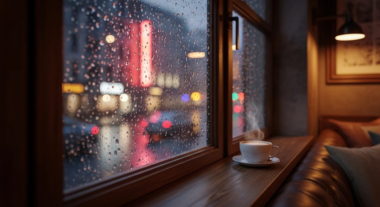 빗줄기 사이로 번지는 따뜻한 온기, '비'의 매력