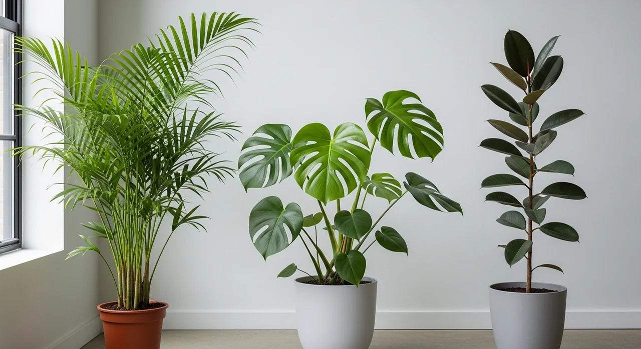 거실에 딱 맞는 공기 정화 식물 BEST 3 비교